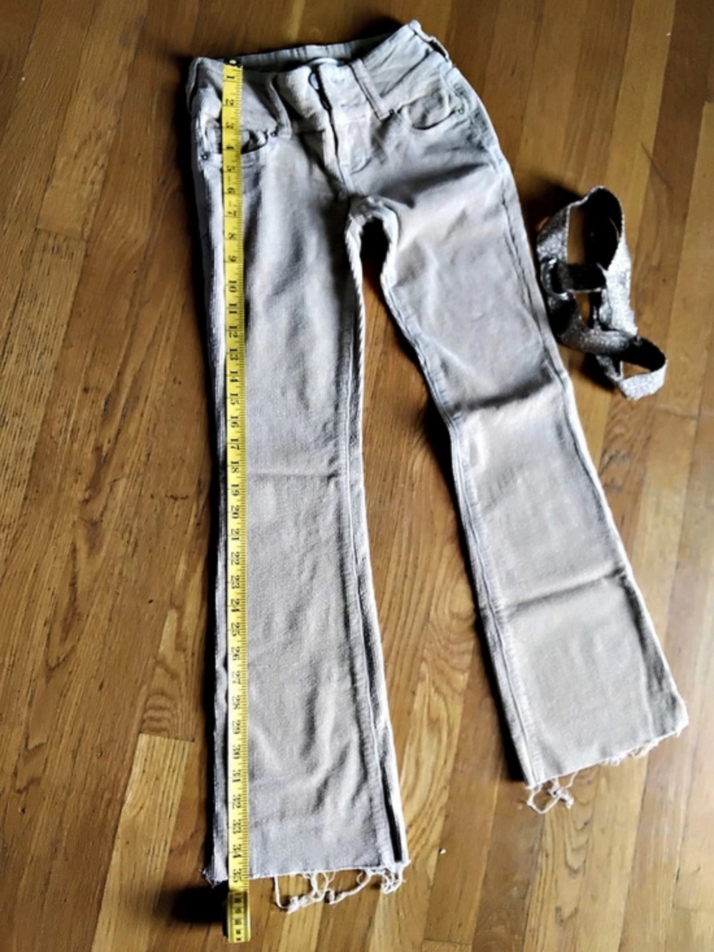 PacSun Low Rise Boot Corduroy Pants Waist 23 Tan